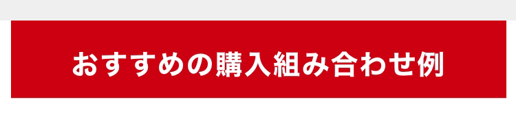 おすすめの購入組み合わせ例