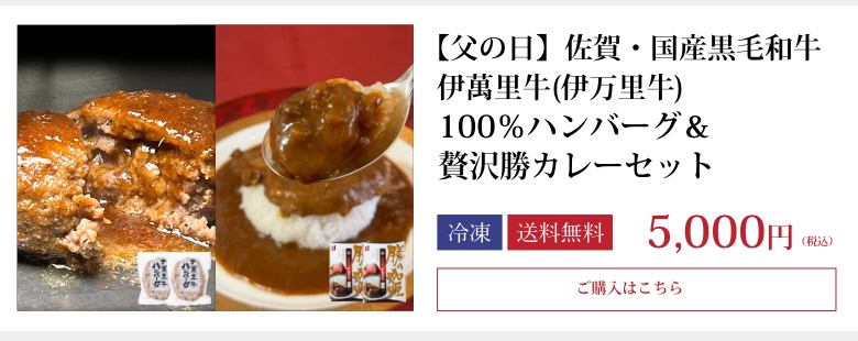 100％ハンバーグ＆贅沢勝カレーセット