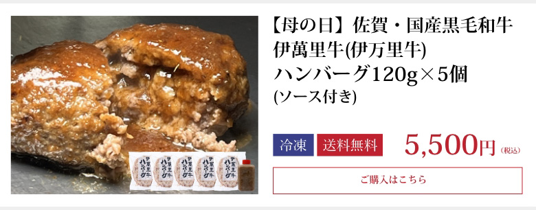 伊萬里牛ハンバーグ＆黒カレーセット　各2個入り