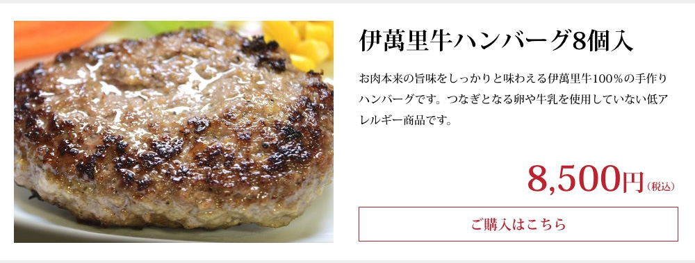 伊萬里牛ハンバーグ8個入