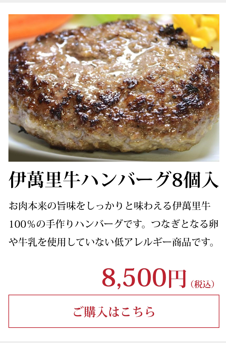 伊萬里牛ハンバーグ8個入